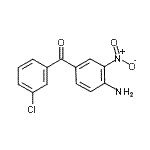 CAS 登录号：66938-61-2， (4-氨基-3-硝基苯基)(3-氯苯基)甲酮