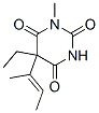 CAS 登录号：66968-89-6， 5-乙基-1-甲基-5-(1-甲基-1-丙烯基)巴比妥酸