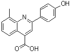 CAS 登录号：669726-20-9， 2-(4-羟基苯基)-8-甲基-4-喹啉羧酸