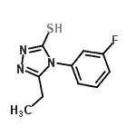 CAS#: 669745-81-7, 5-Ethyl-4-(3-fluorophenyl)-2,4-dihydro-3H-1,2,4-triazole-3-thione