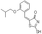 CAS#: 669747-27-7, (5E)-5-(2-Isobutoxybenzylidene)-2-sulfanyl-1,3-thiazol-4(5H)-one