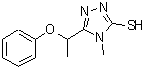 CAS 登录号：669750-24-7， 4-甲基-5-(1-苯氧基乙基)-4H-1,2,4-三唑-3-硫醇