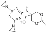 CAS 登录号：67026-12-4， 5-{[4,6-二(1-氮丙啶基)-1,3,5-三嗪-2-基]氨基]-2-2-二甲基-1,3-二恶烷-5-甲醇