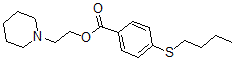 CAS 登录号：67032-54-6， 2-哌啶乙基 4-(丁基硫代)苯甲酸酯