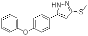 CAS 登录号：671754-10-2， 3-(甲硫基)-5-(4-苯氧基苯基)-1H-吡唑