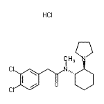 CAS 登录号：67198-19-0， 2-(3,4-二氯苯基)-N-甲基-N-[(1S,2S)-2-(1-吡咯烷基)环己基]乙酰胺盐酸盐(1:1)