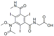 CAS 登录号：67227-36-5， N-[3-(甲氧基乙酰基氨基)-5-甲基氨基羰基-2,4,6-三碘苯甲酰基]甘氨酸