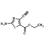 CAS#: 672926-42-0, Ethyl 2-amino-4-cyano-1,3-thiazole-5-carboxylate