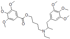 CAS#: 67293-32-7, 3,4,5-Trimethoxybenzoic Acid 4-[Ethyl(3,4,5-Trimethoxy-alpha-Methylphenethyl)Amino]Butyl Ester