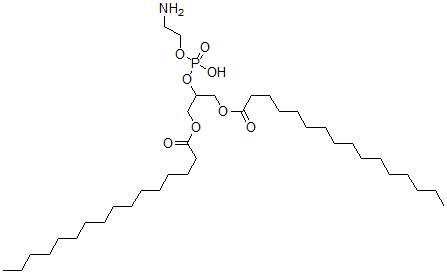 CAS 登录号：67303-93-9， 1,1'-[2-[[(2-氨基乙氧基)羟基亚膦酰]氧基]-1,3-丙烷二基]十六烷酸酯