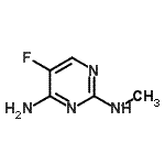 CAS#: 67316-31-8, 5-Fluoro-N<sup>2</sup>-methyl-2,4-pyrimidinediamine