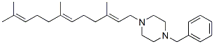 CAS 登录号:67329-07-1, 1-苄基-4-(3,7,11-三甲基-2,6,10-十二碳三烯基)哌嗪