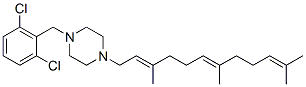 CAS 登录号：67351-15-9， 1-(2,6-二氯苄基)-4-(3,7,11-三甲基-2,6,10-十二碳三烯基)哌嗪