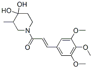 CAS#: 67361-16-4, 4,4-Dihydroxy-3-Methyl-1-[3-(3,4,5-Trimethoxyphenyl)Propenoyl]Piperidine