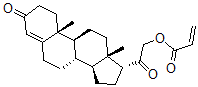 CAS 登录号：67462-37-7， (17alpha)-21-丙烯酰氧基孕甾-4-烯-3,20-二酮
