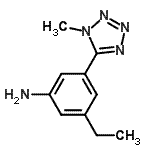 CAS 登录号：675122-48-2， 3-乙基-5-(1-甲基-1H-四唑-5-基)苯胺