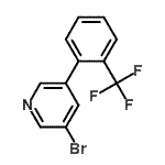 CAS 登录号：675589-99-8， 3-溴-5-[2-(三氟甲基)苯基]吡啶