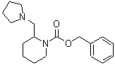CAS 登录号：675602-64-9， 2-(1-吡咯烷基甲基)-1-哌啶羧酸苄酯