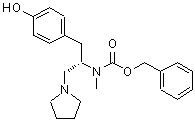 CAS#: 675602-71-8, Benzyl [(2S)-1-(4-hydroxyphenyl)-3-(1-pyrrolidinyl)-2-propanyl]methylcarbamate