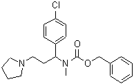 CAS#: 675602-82-1, Benzyl [1-(4-chlorophenyl)-3-(1-pyrrolidinyl)propyl]methylcarbamate