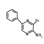 CAS#: 67602-05-5, 3-Bromo-5-phenyl-2-pyrazinamine