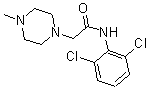 CAS 登录号:67624-93-5, 2,6-二氯-2-(4-甲基哌嗪-1-基)-乙酰苯胺
