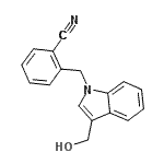 CAS#: 676336-35-9, 2-{[3-(Hydroxymethyl)-1H-indol-1-yl]methyl}benzonitrile