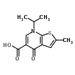 CAS#: 67637-71-2, 7-Isopropyl-2-methyl-4-oxo-4,7-dihydrothieno[2,3-b]pyridine-5-carboxylic acid