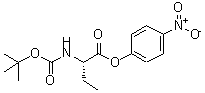 CAS 登录号：67708-97-8， 4-硝基苯基 (2S)-2-({[(2-甲基-2-丙基)氧基]羰基}氨基)丁酸酯