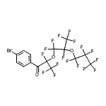 CAS#: 67727-74-6, 1-(4-Bromophenyl)-2,3,3,3-tetrafluoro-2-[1,1,2,3,3,3-hexafluoro-2-(heptafluoropropoxy)propoxy]-1-propanone