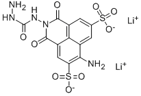 CAS#: 67769-47-5, 6-Amino-2,3-dihydro-1,3-dioxo-2-hydrazinocarbonylamino-1H-benz[d,e]isoquinoline-5,8-disulfonic acid dilithium salt