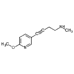 CAS#: 677721-02-7, 4-(6-Methoxy-3-pyridinyl)-N-methyl-3-butyn-1-amine