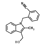 CAS#: 677732-50-2, 2-{[3-(Hydroxymethyl)-2-methyl-1H-indol-1-yl]methyl}benzonitrile