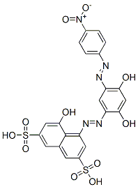 CAS#: 67786-16-7, 4-[[2,4-Dihydroxy-5-[(4-Nitrophenyl)Azo]Phenyl]Azo]-5-Hydroxy-2,7-Naphthalenedisulfonic Acid