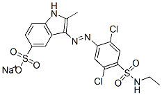 CAS#: 67786-21-4, 3-[[2,5-Dichloro-4-[(Ethylamino)Sulfonyl]Phenyl]Azo]-2-Methyl-1H-Indole-5-Sulfonic Acid Sodium Salt