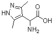 CAS#: 67809-62-5, Amino(3,5-dimethyl-1H-pyrazol-4-yl)acetic acid