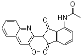 CAS 登录号：67828-70-0， N-[2,3-二氢-2-(3-羟基-2-喹啉基)-1,3-二氧代-1H-茚-4-基]-乙酰胺