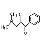CAS 登录号：67835-25-0， 2-氯-3-(二甲基氨基)-1-苯基-1-丙酮