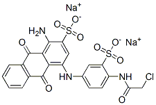 CAS#: 67875-10-9, Disodium 1-Amino-4-[4-[(Chloroacetyl)Amino]-3-Sulphonatoanilino]-9,10-Dihydro-9,10-Dioxoanthracene-2-Sulphonate
