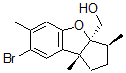 CAS 登录号：6790-64-3， (3S)-7-溴-1,2,3,8b-四氢-3,6,8bbeta-三甲基-3aH-环戊并[b]苯并呋喃-3abeta-甲醇