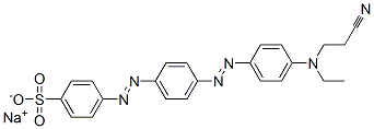 CAS#: 67906-53-0, 4-[[4-[[4-[(2-Cyanoethyl) Ethylamino]Phenyl]Azo]Phenyl]Azo]-Benzenesulfonic Acid Sodium Salt