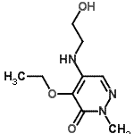 CAS#: 67911-04-0, 4-Ethoxy-5-[(2-hydroxyethyl)amino]-2-methyl-3(2H)-pyridazinone