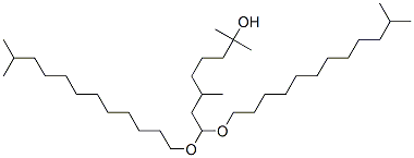 CAS 登录号：67923-85-7， 8,8-二(异十三烷氧基)-2,6-二甲基辛烷-2-醇