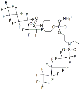 CAS#: 67939-97-3, Ammonium Bis[2-[Ethyl[(Pentadecafluoroheptyl)Sulphonyl]Amino]Ethyl] Phosphate