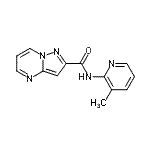 CAS 登录号：679415-99-7， N-(3-甲基-2-吡啶基)吡唑并[1,5-a]嘧啶-2-甲酰胺