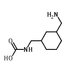 CAS 登录号：679426-40-5， {[3-(氨基甲基)环己基]甲基}氨基甲酸