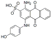 CAS 登录号：67966-88-5， 1-氨基-9,10-二氢-4-[(4-羟基苯基)氨基]-9,10-二氧代蒽-2-磺酸
