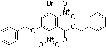 CAS 登录号：67973-25-5， 3-(苄氧基)-5-溴-2,6-二硝基苯甲酸苄酯