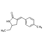 CAS 登录号：679818-41-8， (3E)-5-乙基-3-(4-甲基苄亚基)-2-吡咯烷酮