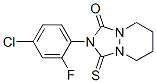 CAS#: 68017-44-7, 2-(4-Chloro-2-Fluorophenyl)Hexahydro-3-Thioxo-1H-(1,2,4)Triazolo(1,2-a)Pyridazin-1-One